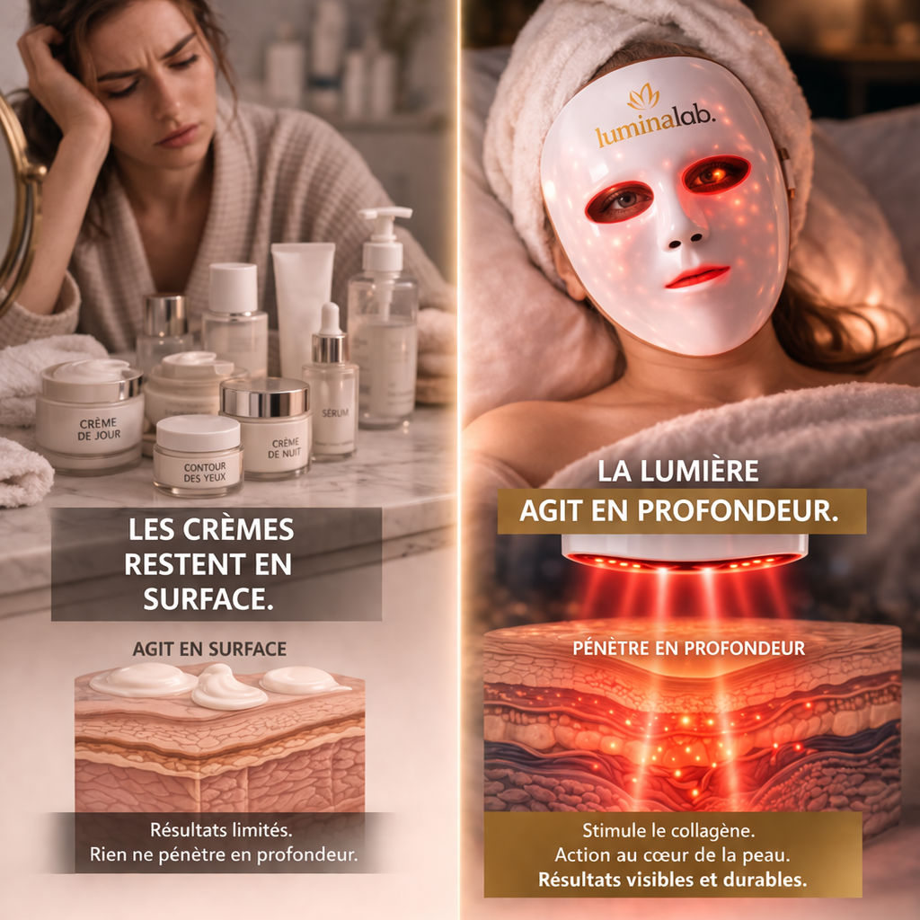 Masque LED de Luminothérapie 7-en-1 - Lumina Lab